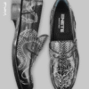 Mocasines Negros ENETE® - Tattooed Leather - Edición Dragón - Imagen 2
